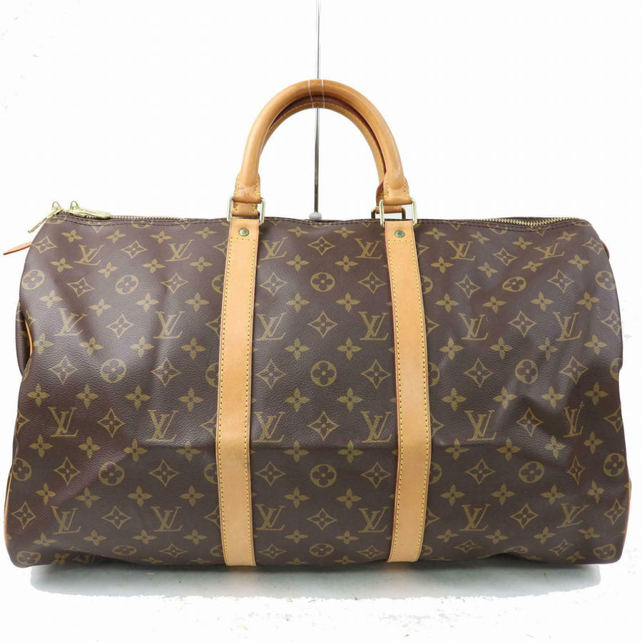 Louis Vuitton Boston Bag Keepall 50 Brown Monogram (SHC7-10505)