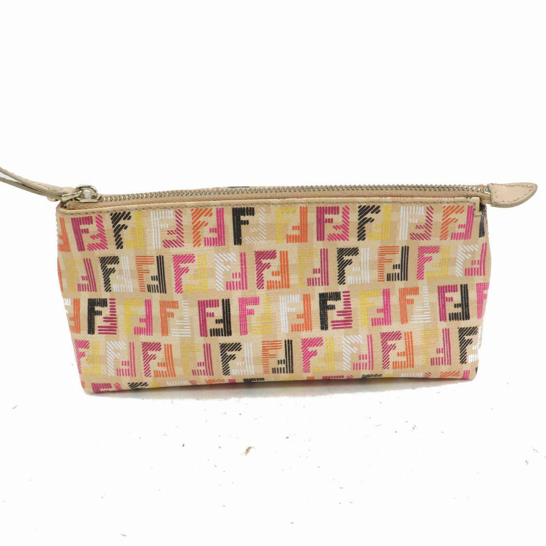 Fendi Cosmetic Pouch Beige PVC (SHC1-14241)