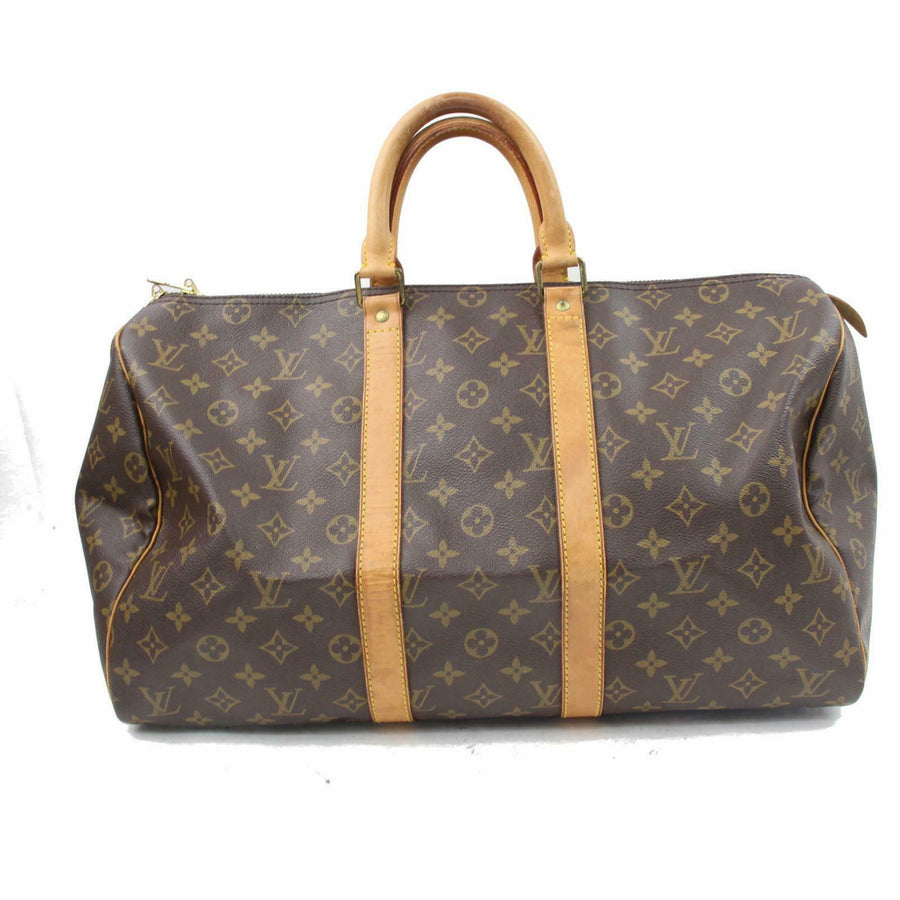 Louis Vuitton Boston Bag Keepall 45 Brown Monogram (SHC7-10672)