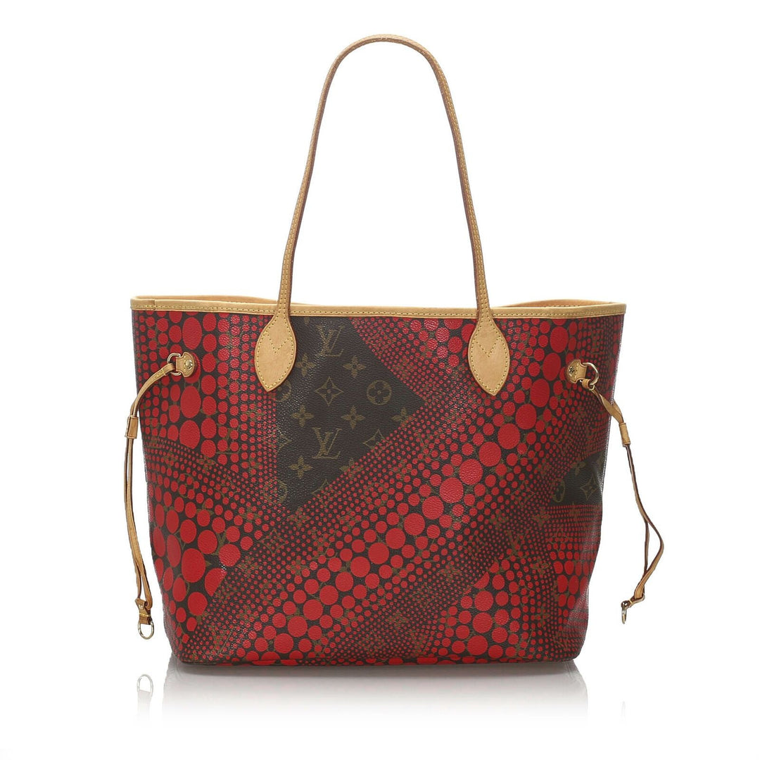 Pre-Loved Louis Vuitton Brown Monogram Kusama Neverfull MM Spain