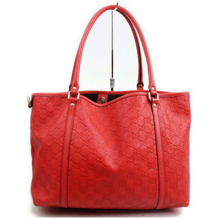 Indistinguishable  G*G Tote Bag Red Leather (SHC7-10057)