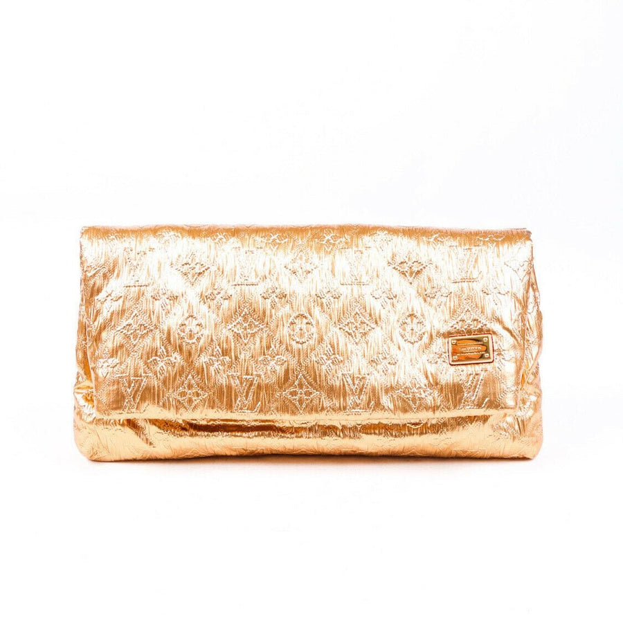Louis Vuitton Clutch Limelight MM Monogram Gold