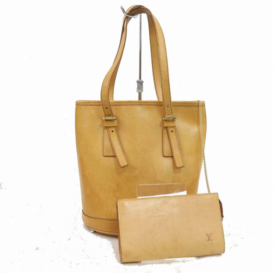 Louis Vuitton Hand Bag Bucket Pm Beige Nomade  (SHC7-10918)