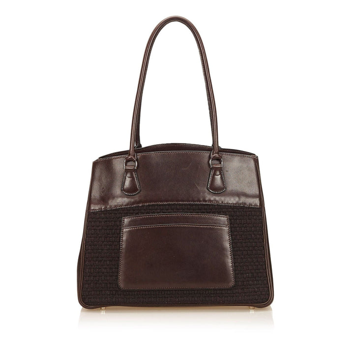 Pre-Loved Hermes Brown Others Fabric Leather Trim Tote Bag France