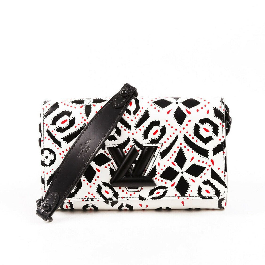 Louis Vuitton Bag Twist Chain Black White Monogram
