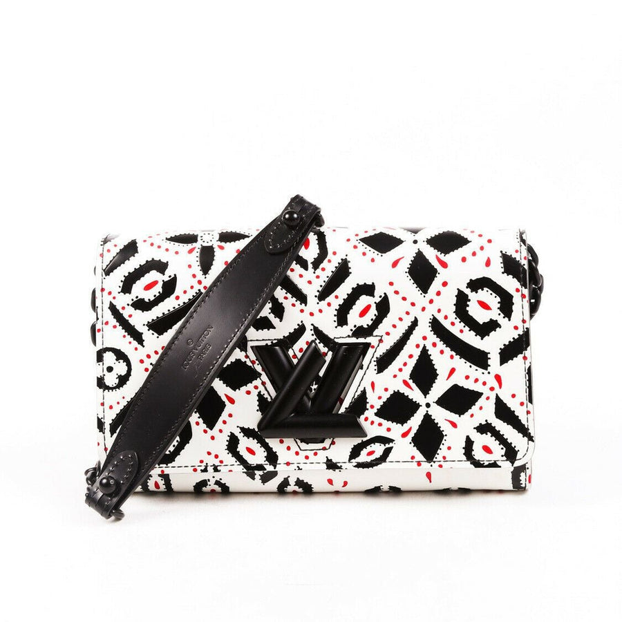 Louis Vuitton Bag Twist Chain Black White Monogram