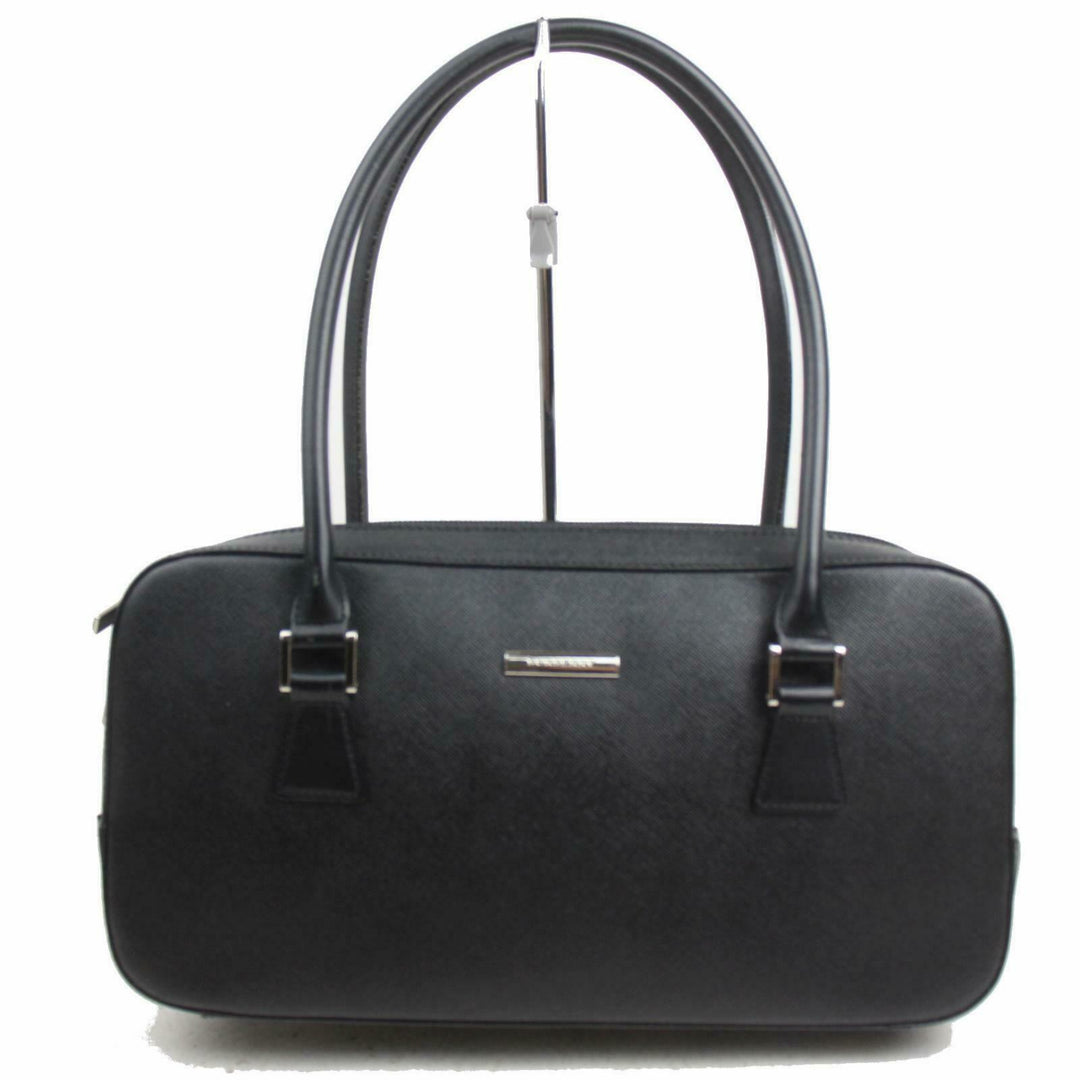 Indistinguishable  Burbe**y Shoulder Bag Black Leather (SHC7-10089)
