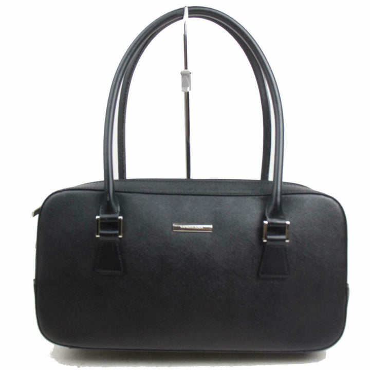 Indistinguishable  Burbe**y Shoulder Bag Black Leather (SHC7-10089)