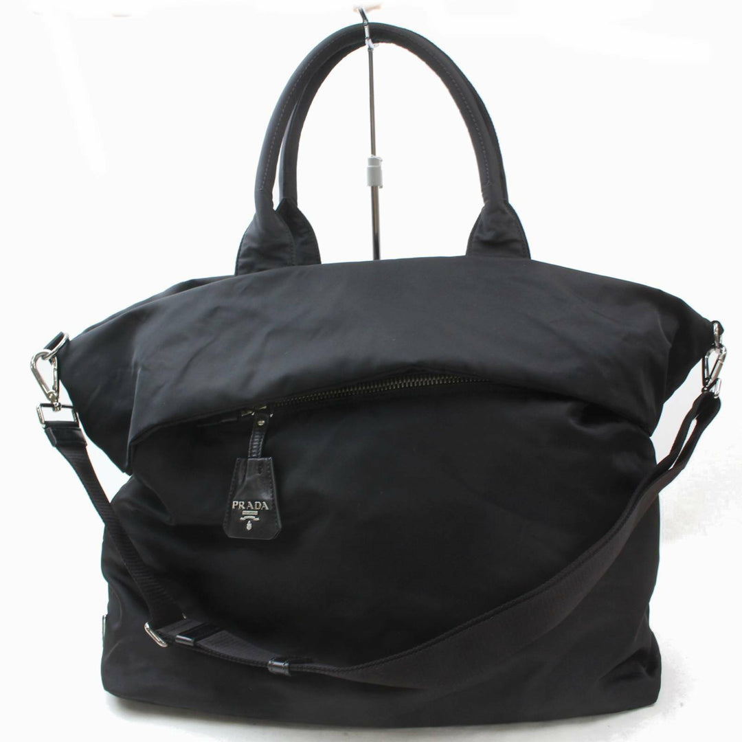 Indistinguishable  Prada Tote Bag Black Nylon (SHC7-10069)