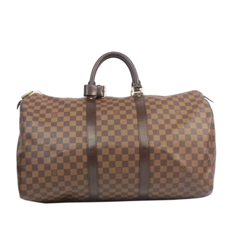 Pre-Loved Louis Vuitton Brown Damier Canvas Ebene Keepall 50 France