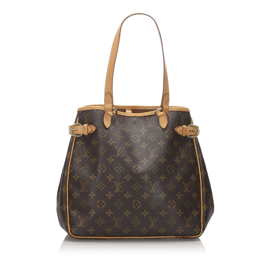 Pre-Loved Louis Vuitton Brown Monogram Batignolles Vertical France