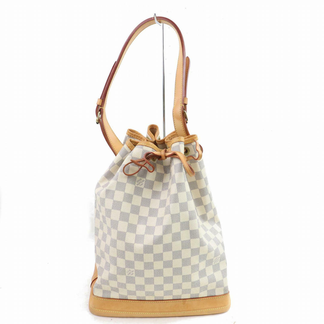 Louis Vuitton Shoulder Bag Noe White Damier Azur  (SHC7-10265)