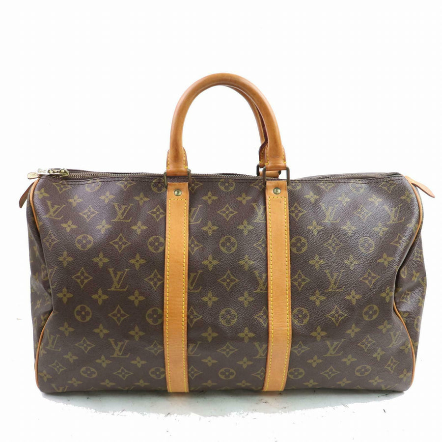 Louis Vuitton Boston Bag Keepall 45 Brown Monogram (SHC7-10333)