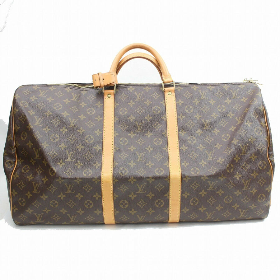 Louis Vuitton Boston Bag Keepall 60 Brown Monogram (SHC7-10518)