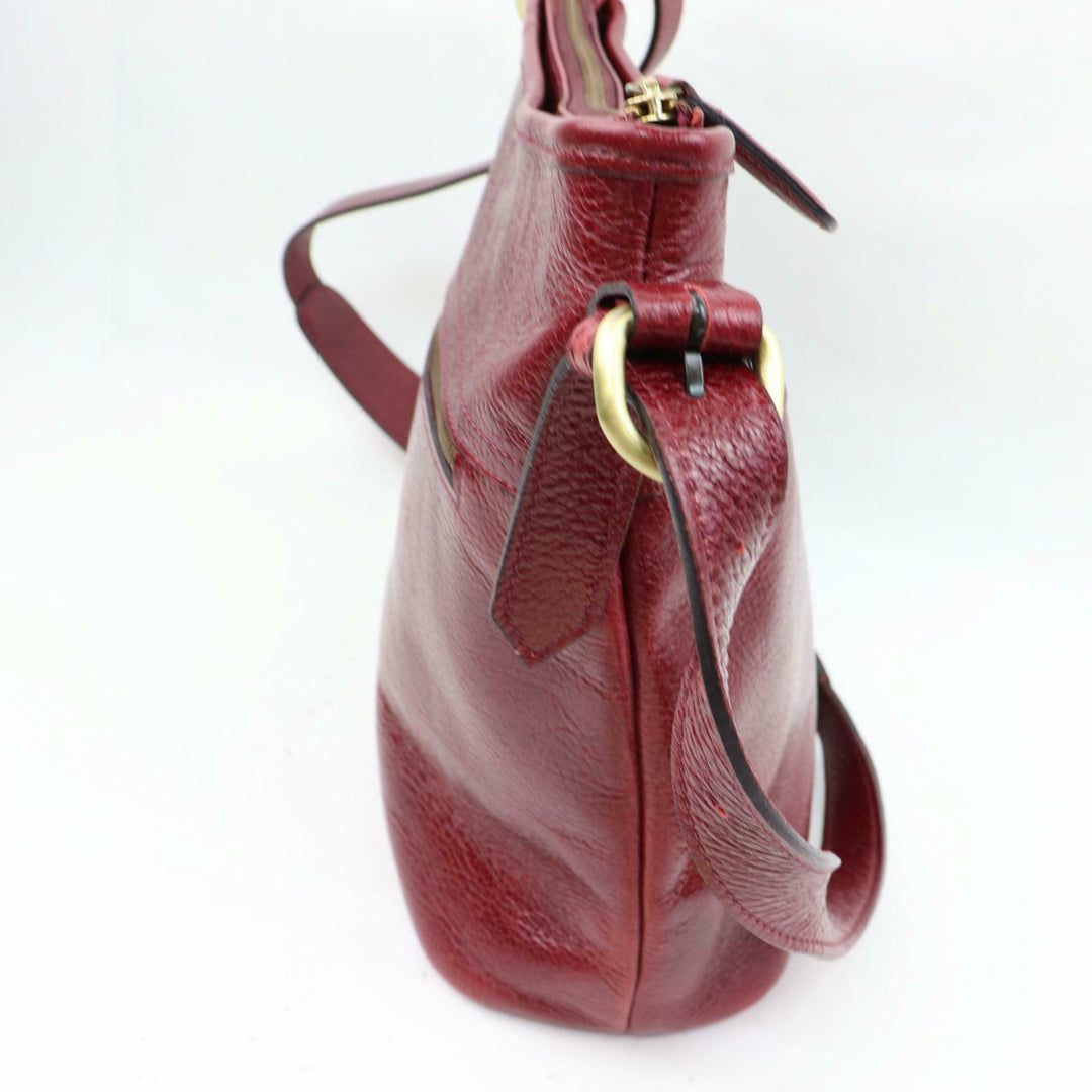 Indistinguishable  Burbe**y Shoulder Bag Red Leather (SHC1-14332)