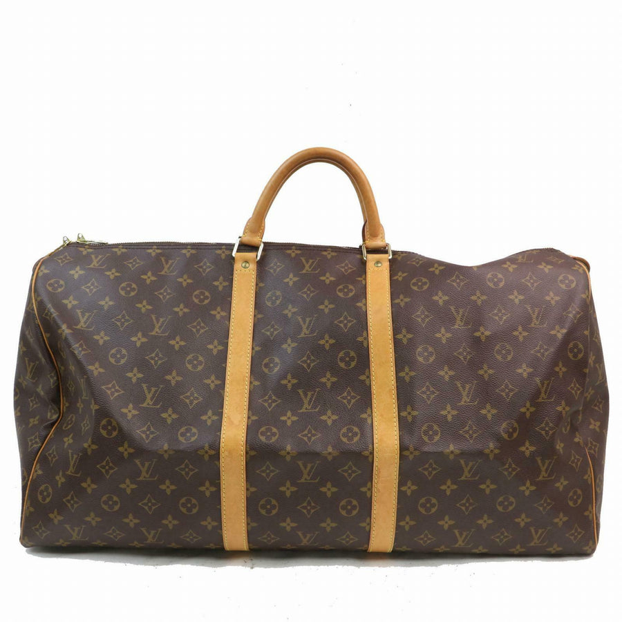 Louis Vuitton Boston Bag Keepall 60 Brown Monogram (SHC7-10826)