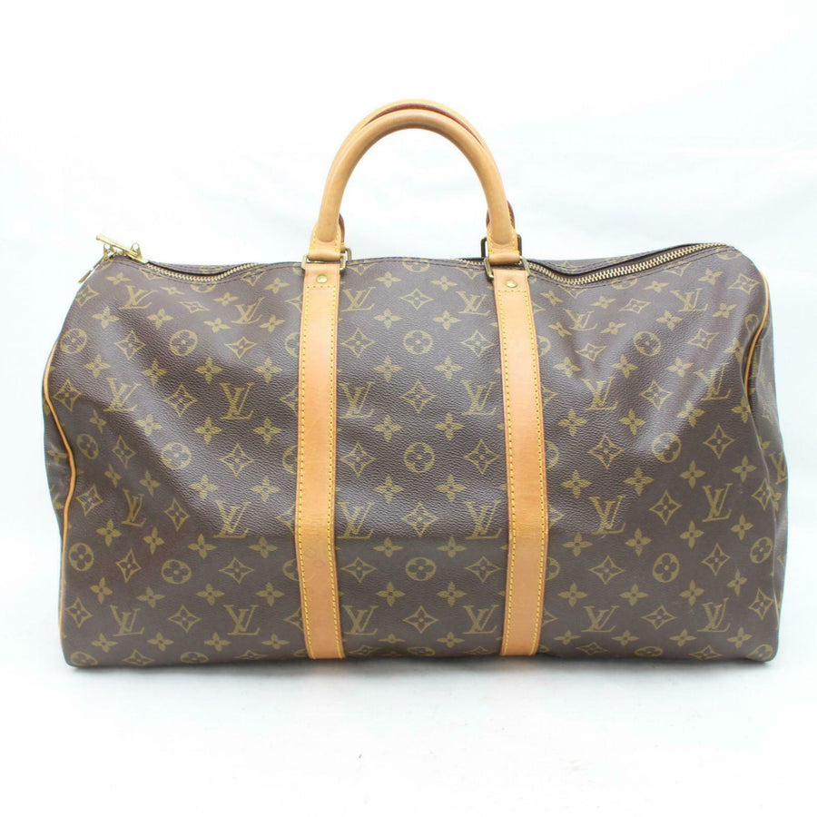Louis Vuitton Boston Bag Keepall 50 Brown Monogram (SHC7-10795)