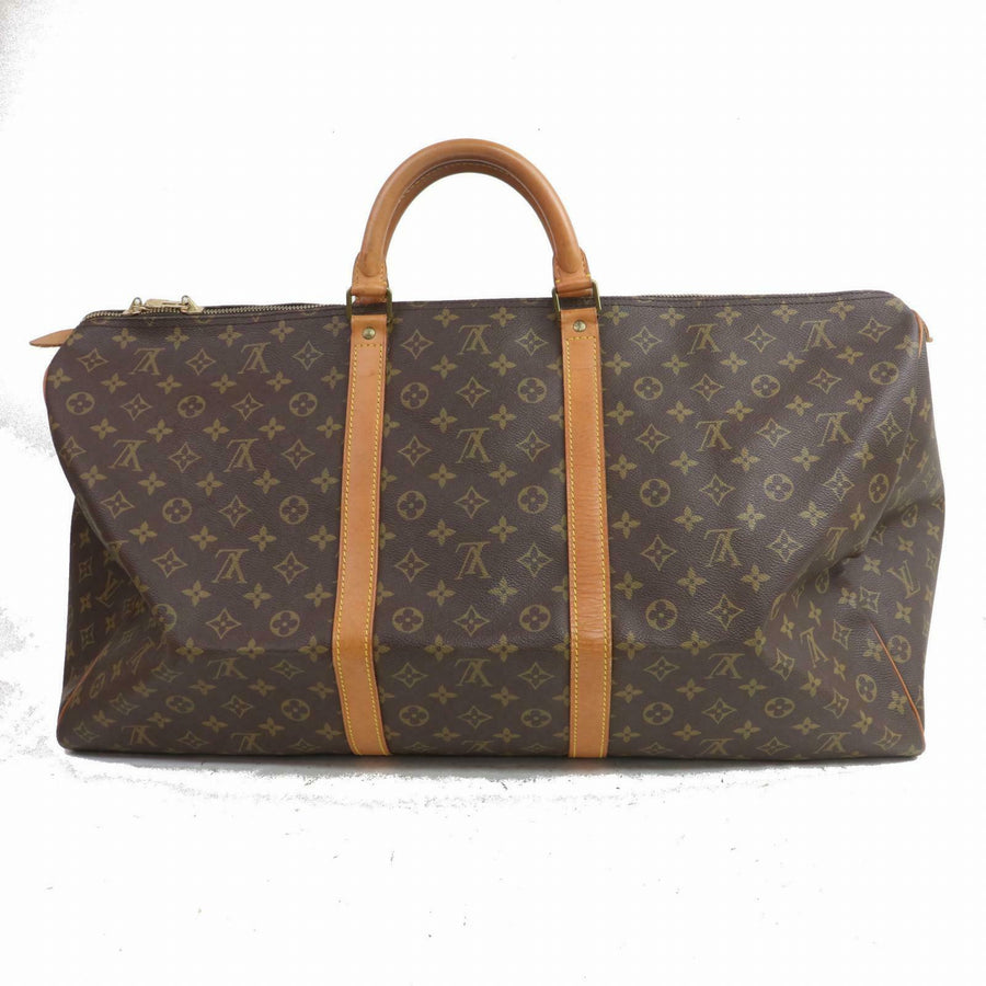 Louis Vuitton Boston Bag Keepall 60 Brown Monogram (SHC7-10486)