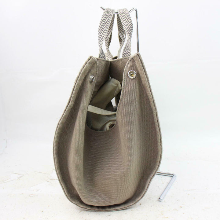 Indistinguishable  Hermes Tote Bag Cannes Pm Gray Canvas (SHC1-15156)