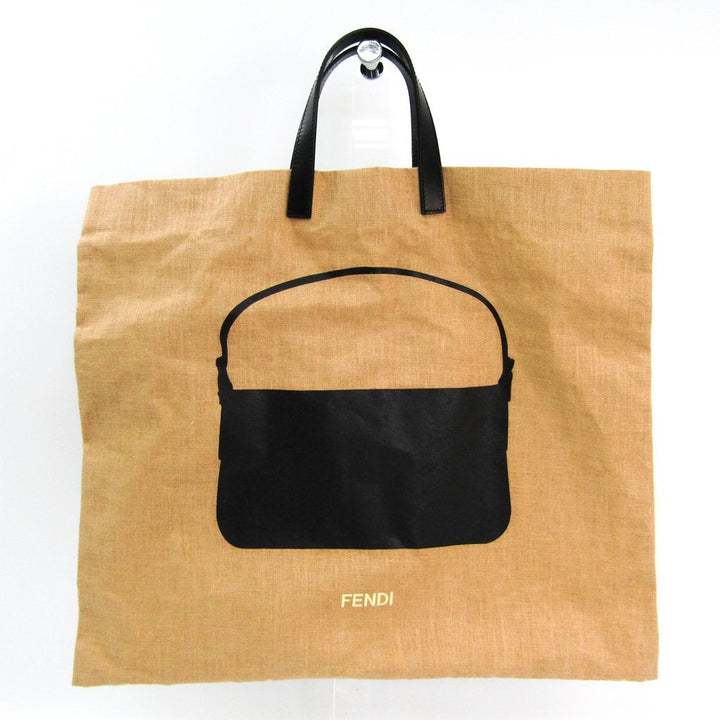 Fendi Beige Hemp Canvas Shopping Tote (SHA-13813)