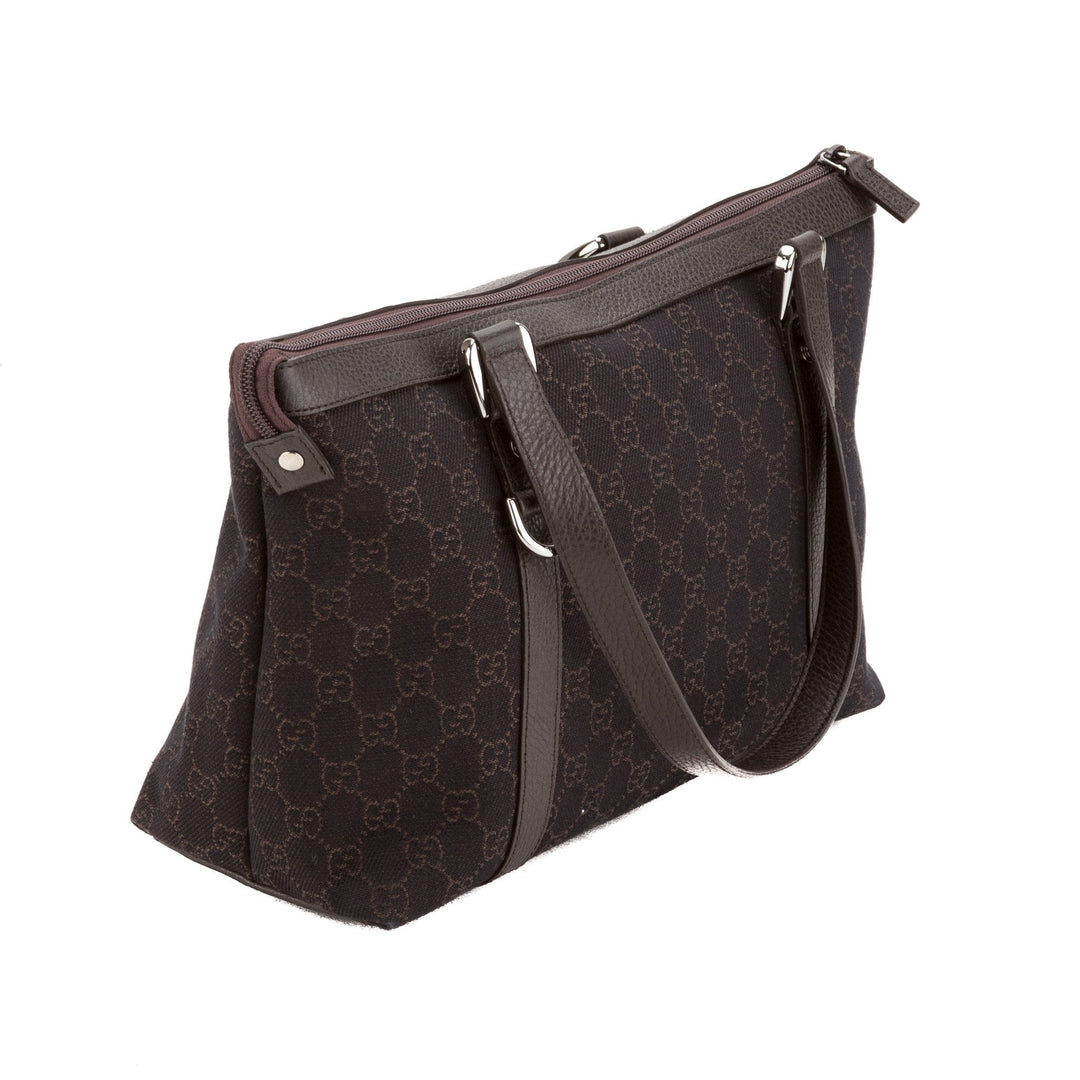 G*G Brown Monogram Tote (Indistinguishable)