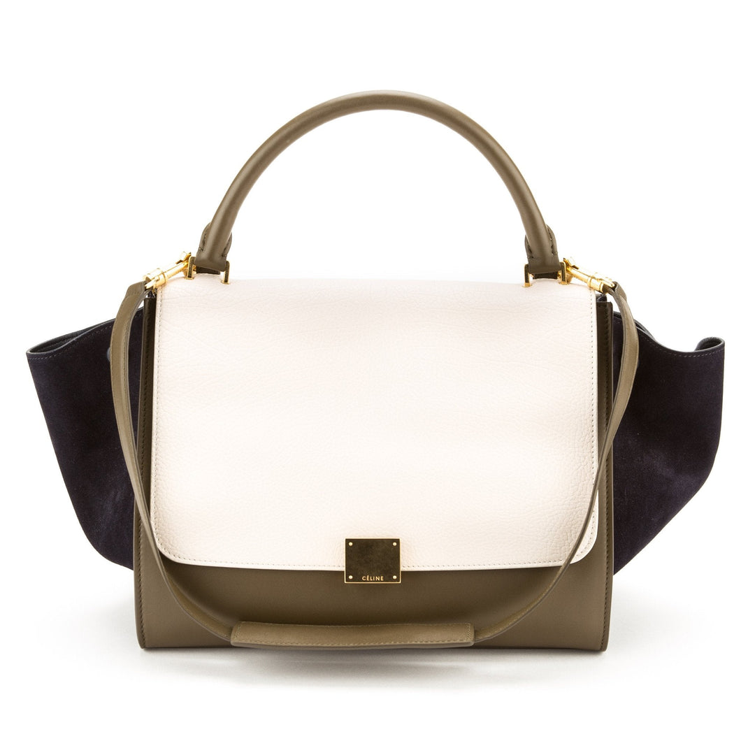 Celine Tricolor Calsfkin Trapeze Tote (New with Tags)