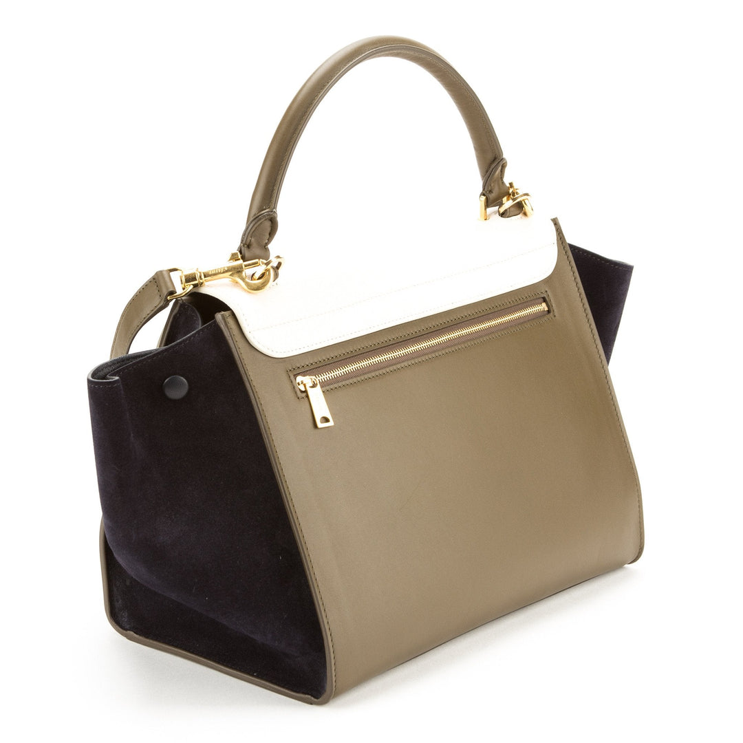 Celine Tricolor Calsfkin Trapeze Tote (New with Tags)