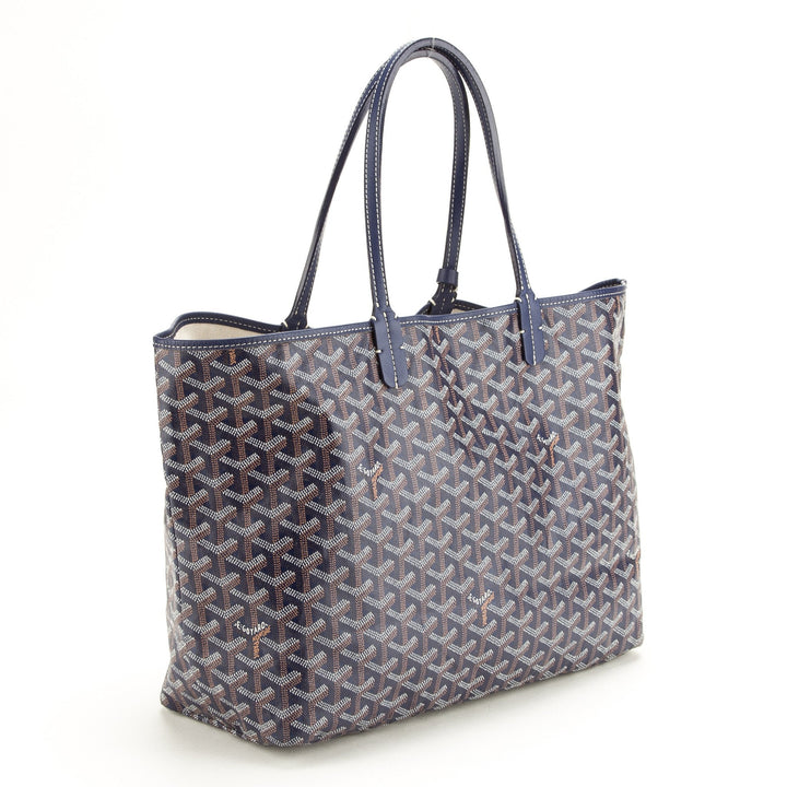 Goyard Navy Saint Louis PM Tote (Indistinguishable)
