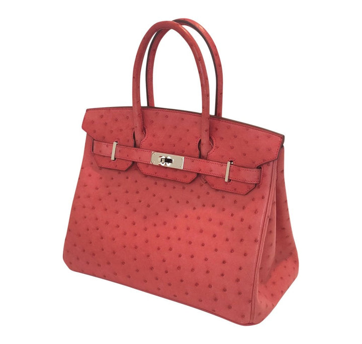 Hermès Birkin 30 Ostrich Bougainvillea