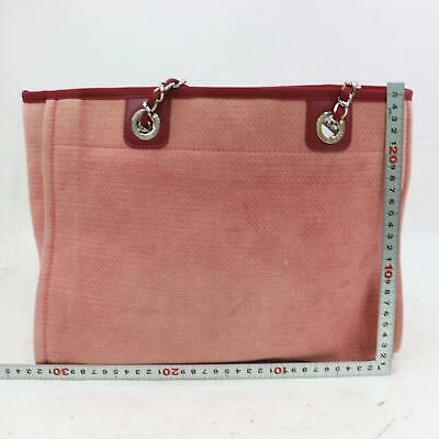 C*C Tote Bag Pink Canvas (SHC1-15966)