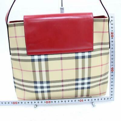 Burbe**y London Shoulder Bag Brown PVC (SHC1-15551)