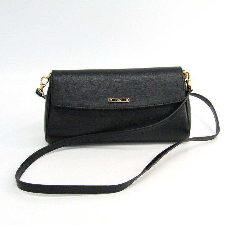 Fendi Black Nappa Mini Baguette (SHA-44730)