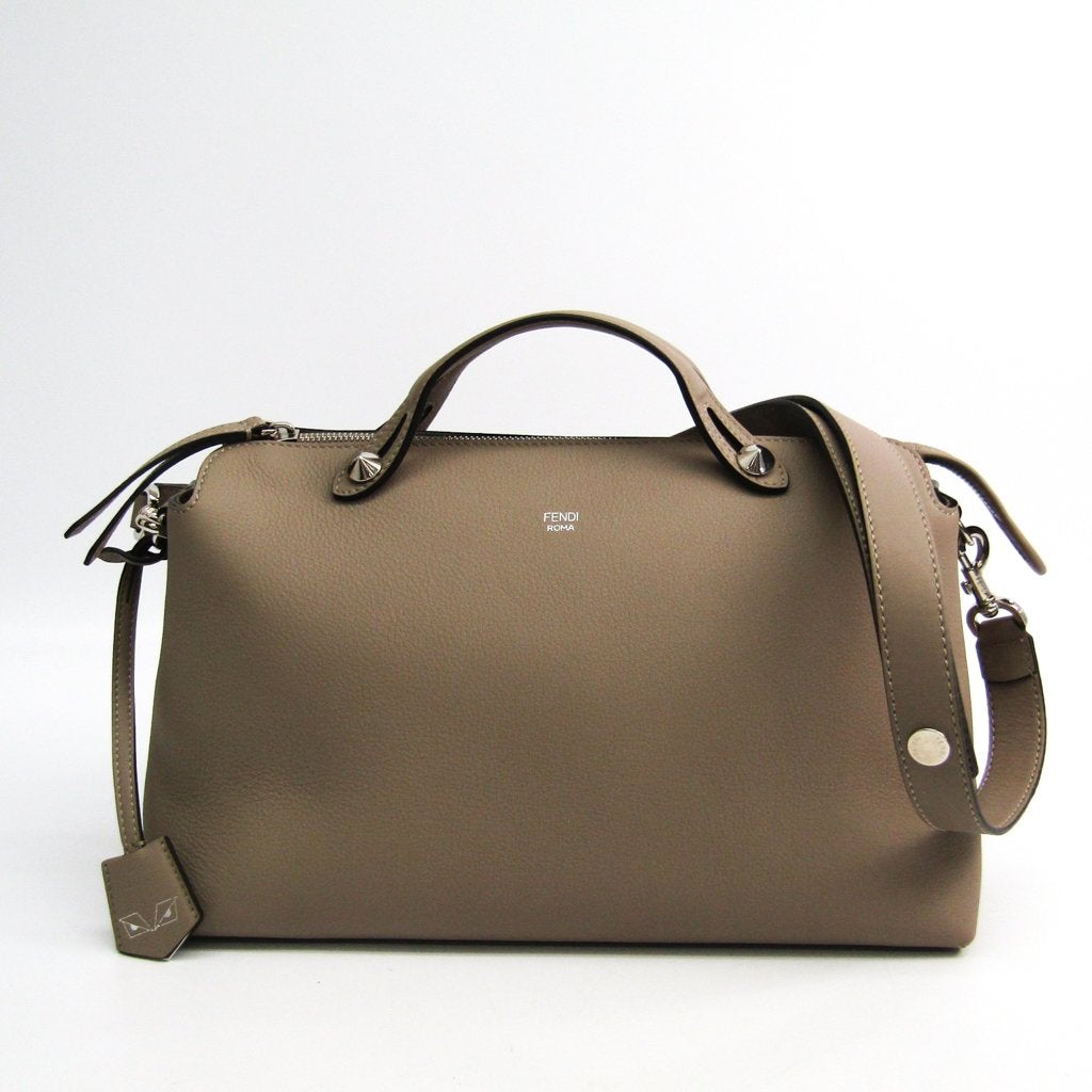 Fendi Beige Calfskin Satchel By The Way Bag (SHA-14342)