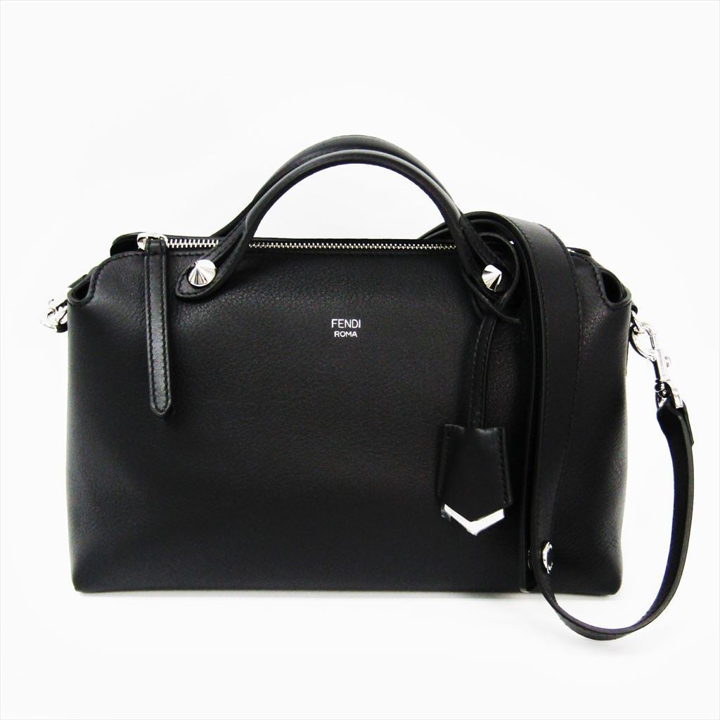 Fendi Black Calfskin Satchel By The Way Bag (SHA-12036)