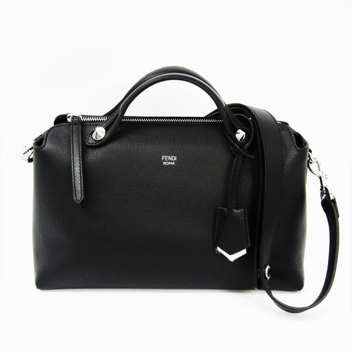 Fendi Black Calfskin Satchel By The Way Bag (SHA-12036)