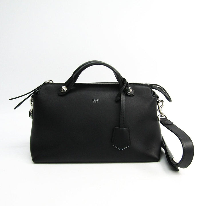 Fendi Black Calfskin Satchel By The Way Bag (SHA-46368)