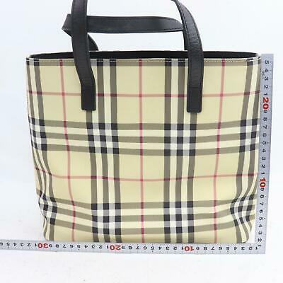 Indistinguishable  Burbe**y London Tote Bag Beige PVC (SHC1-14338)