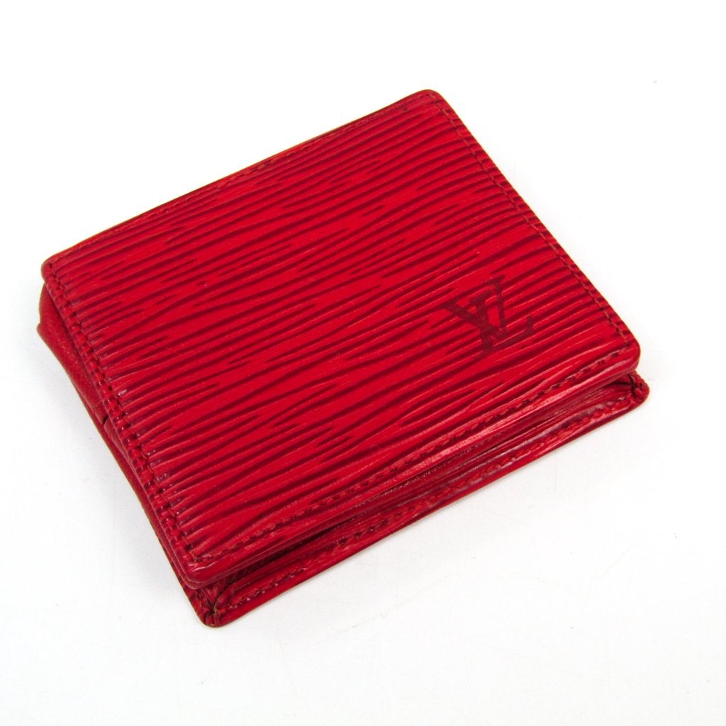 L*V Castillian Red Epi Boite Coin Case (SHA25322)