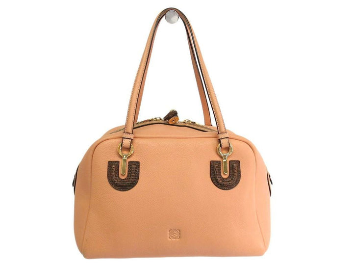 Loewe Coral Pink Leather Tote (SHA-42812)