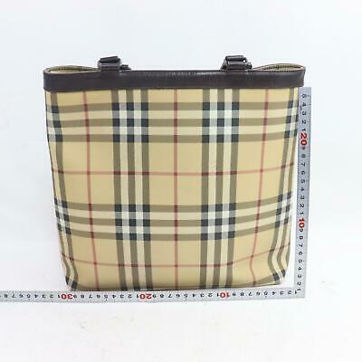 Indistinguishable  Burbe**y Tote Bag Beige PVC (SHC1-14305)