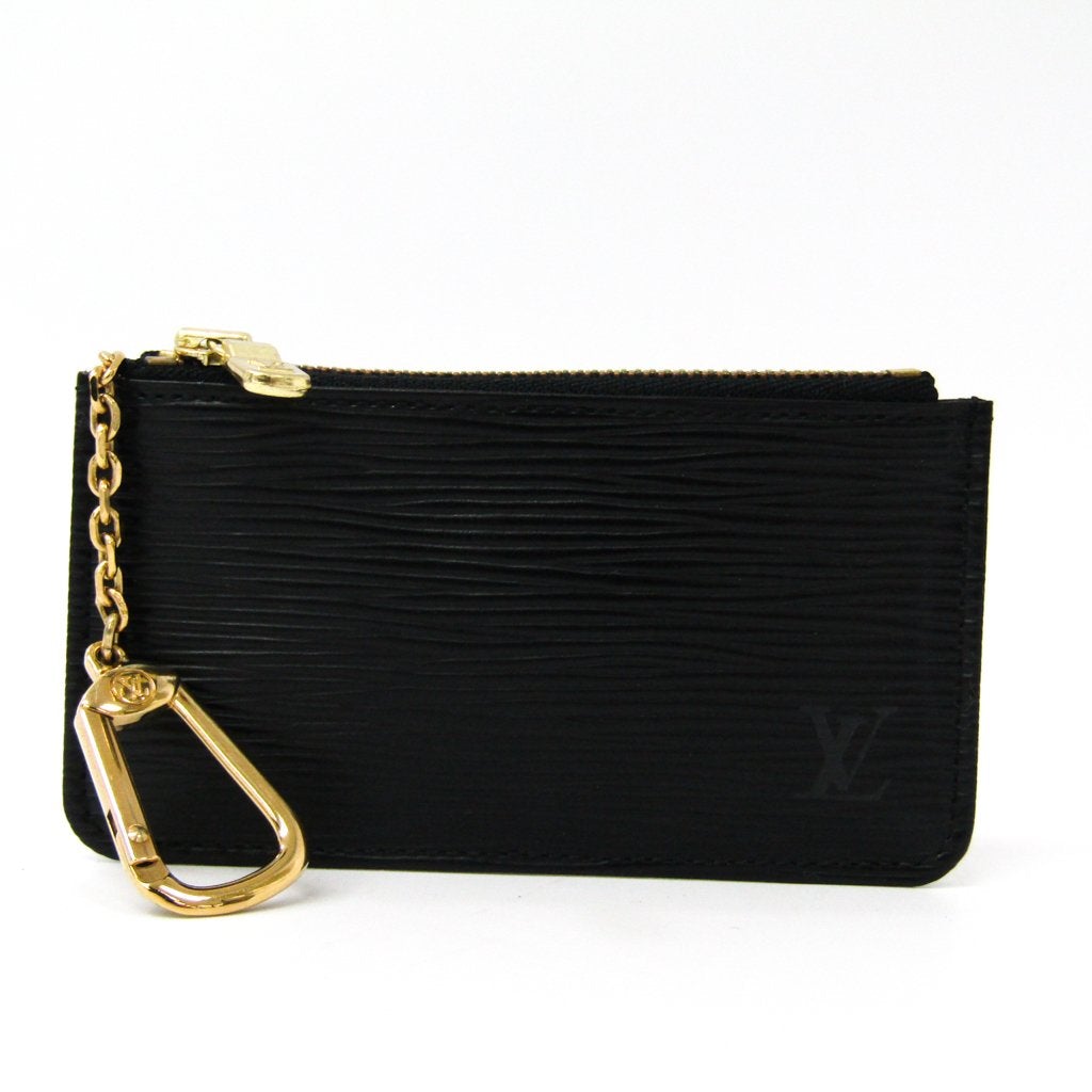 L*V Black Epi Leather Key Coin Purse (SHA-28810)