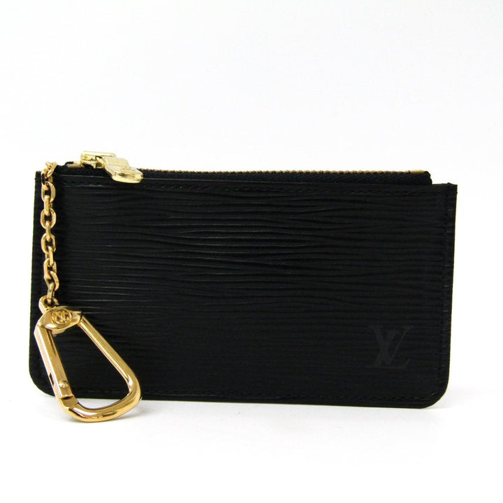 L*V Black Epi Leather Key Coin Purse (SHA-28810)
