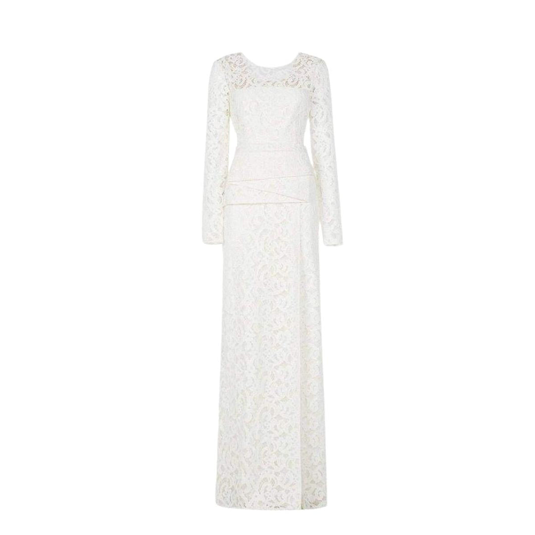 Elizabella Cutout Lace Gown