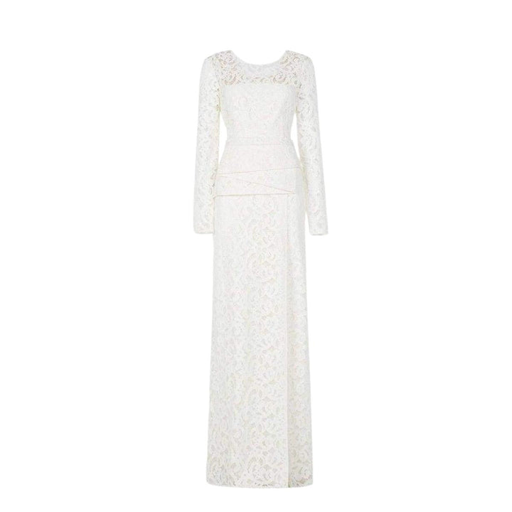 Elizabella Cutout Lace Gown