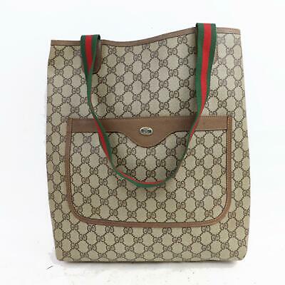 Indistinguishable  G*G Tote Bag Beige PVC