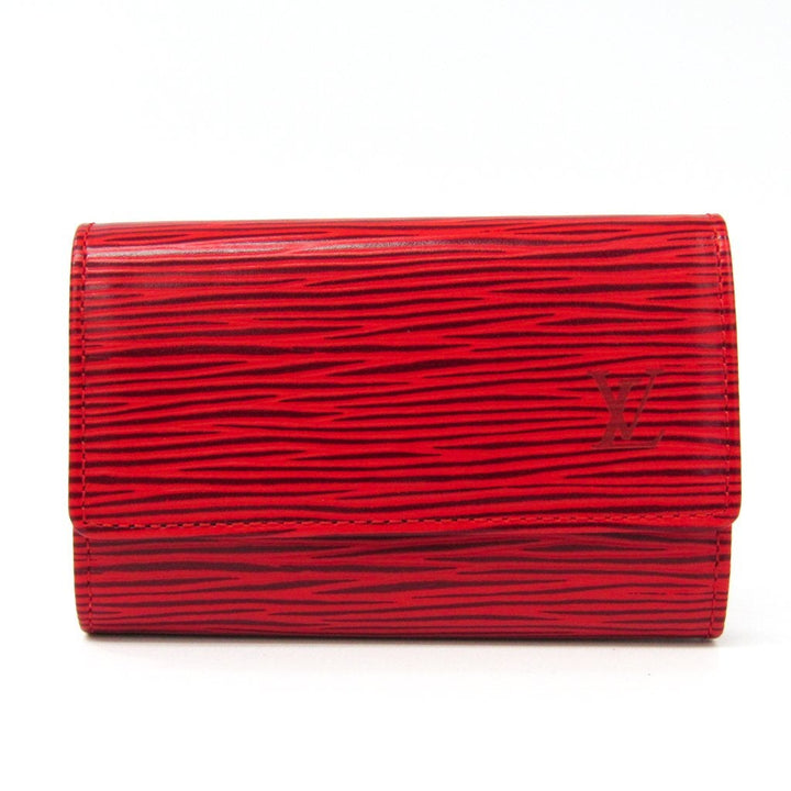L*V Red Epi Leather 6 Key Holder (SHA-14494)
