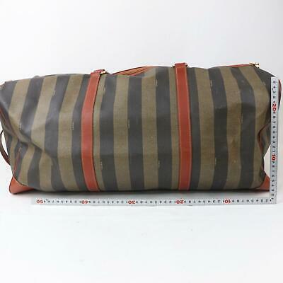 Indistinguishable  Fendi Boston Bag Brown PVC (SHC1-15354)