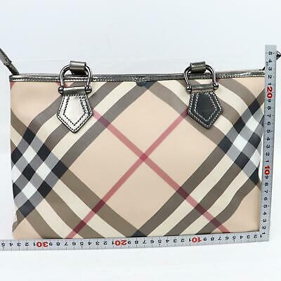 Indistinguishable  Burbe**y Shoulder Bag Light Brown PVC (SHC1-14546)