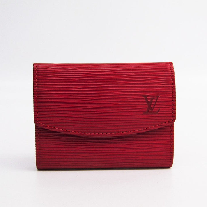 L*V Red Epi Leather Coin Wallet Compact (SHA-27953)