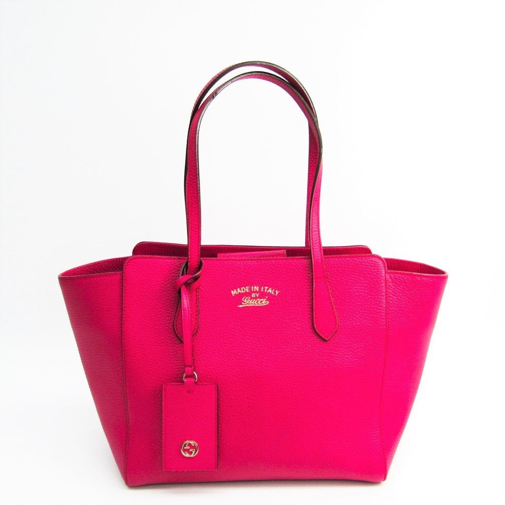 G*G Pink Leather Swing Tote (SHA-27067)